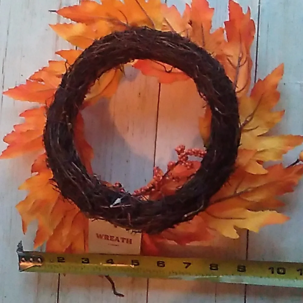 Fall leaves Floral Autumn Thanksgiving Wreath